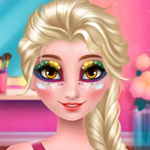 Elsa's Rainbow Style 1 Eye Makeup - Realce os belos olhos ...